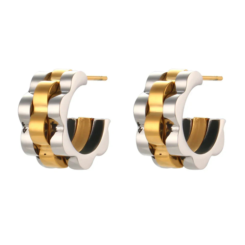 Halri | Woven Pattern Drop Earrings