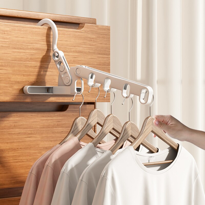 Compact Folding Travel Clothes Hanger Organizer - Halri