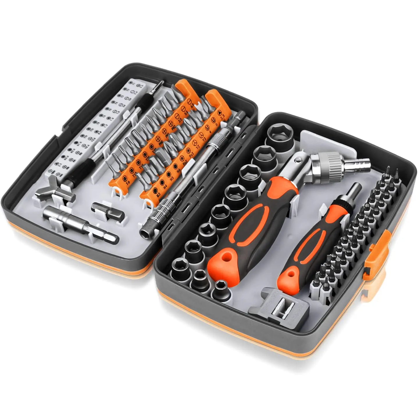 Premium 68-Piece Ratchet Screwdriver Kit with Magnetic Tips - Halri