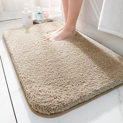 Plush Bathroom Rug with Grip Bottom