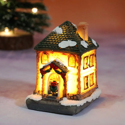 Cozy Holiday LED Christmas Home Decor Figurines