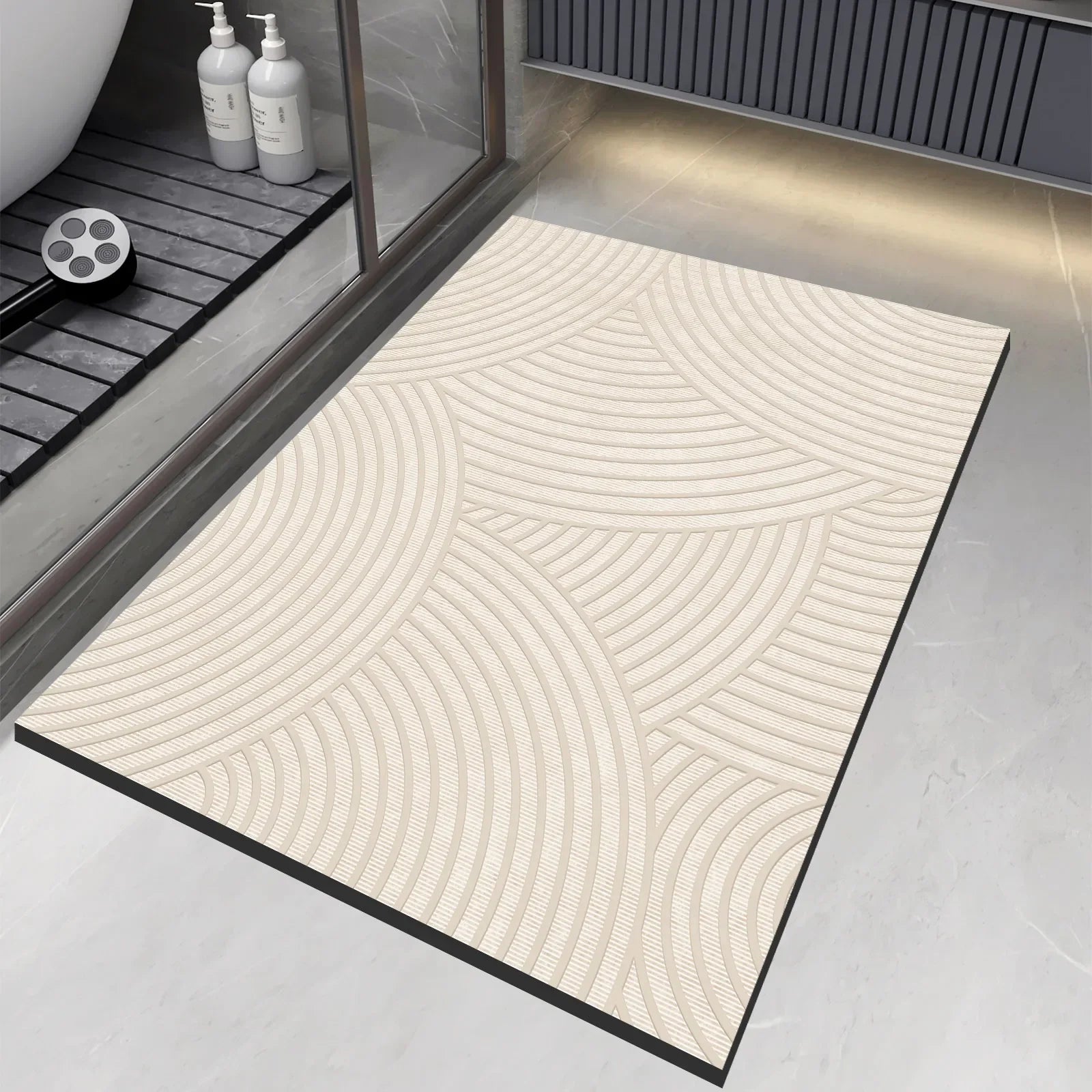 Soft Grip Anti-slip Bath Mat Fast Dry Shower Mat - Halri
