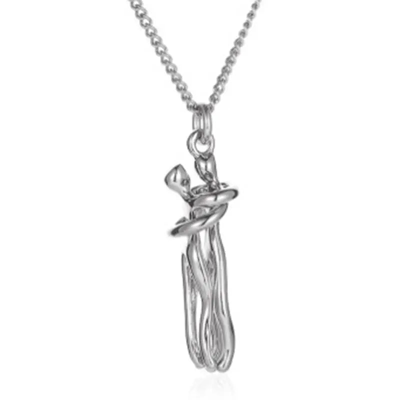 Trendy Fit Hug Pendant Necklace