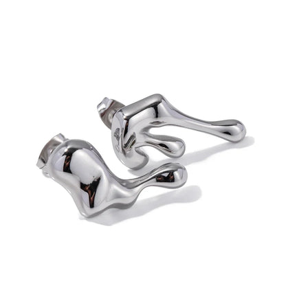 Delicate Drop Melt Earrings