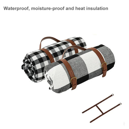 Waterproof Folding Camping Blanket with Handle Strap