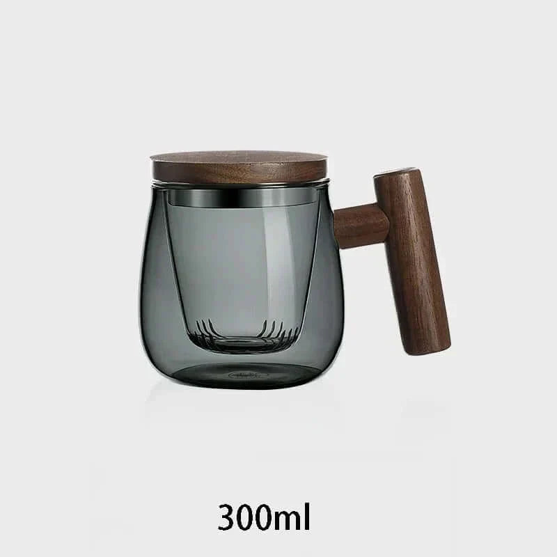 Modern Glass Tea Infuser Cup with Lid - Halri
