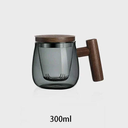 Modern Glass Tea Infuser Cup with Lid - Halri