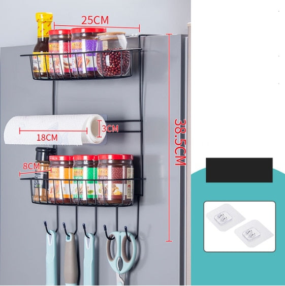 Halri | Space Saving Fridge Shelf Spice Holder