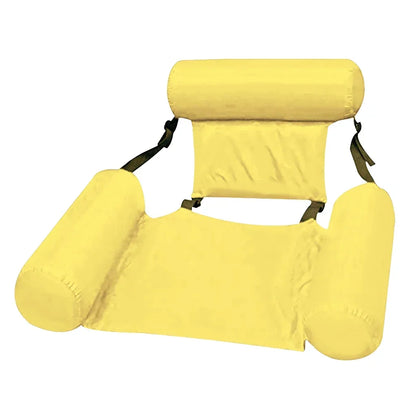 Floating Pool Lounge Chair Adjustable Aqua Blue
