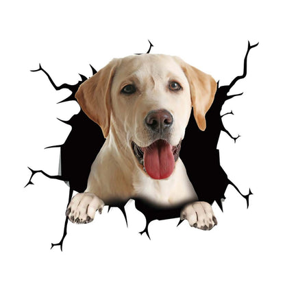Fun 3D Dog Car Scratch Cover Sticker