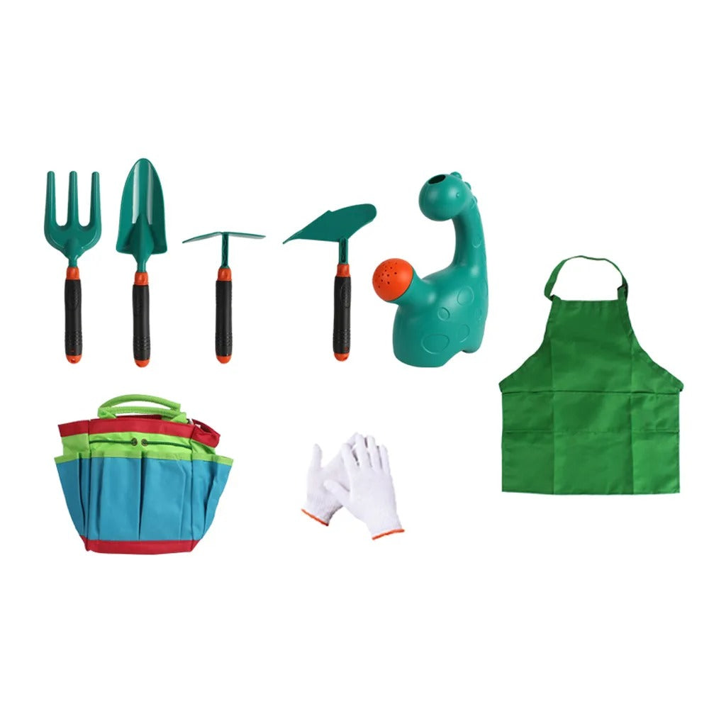 Kids Garden Tool Kit with Wheelbarrow and Watering Can