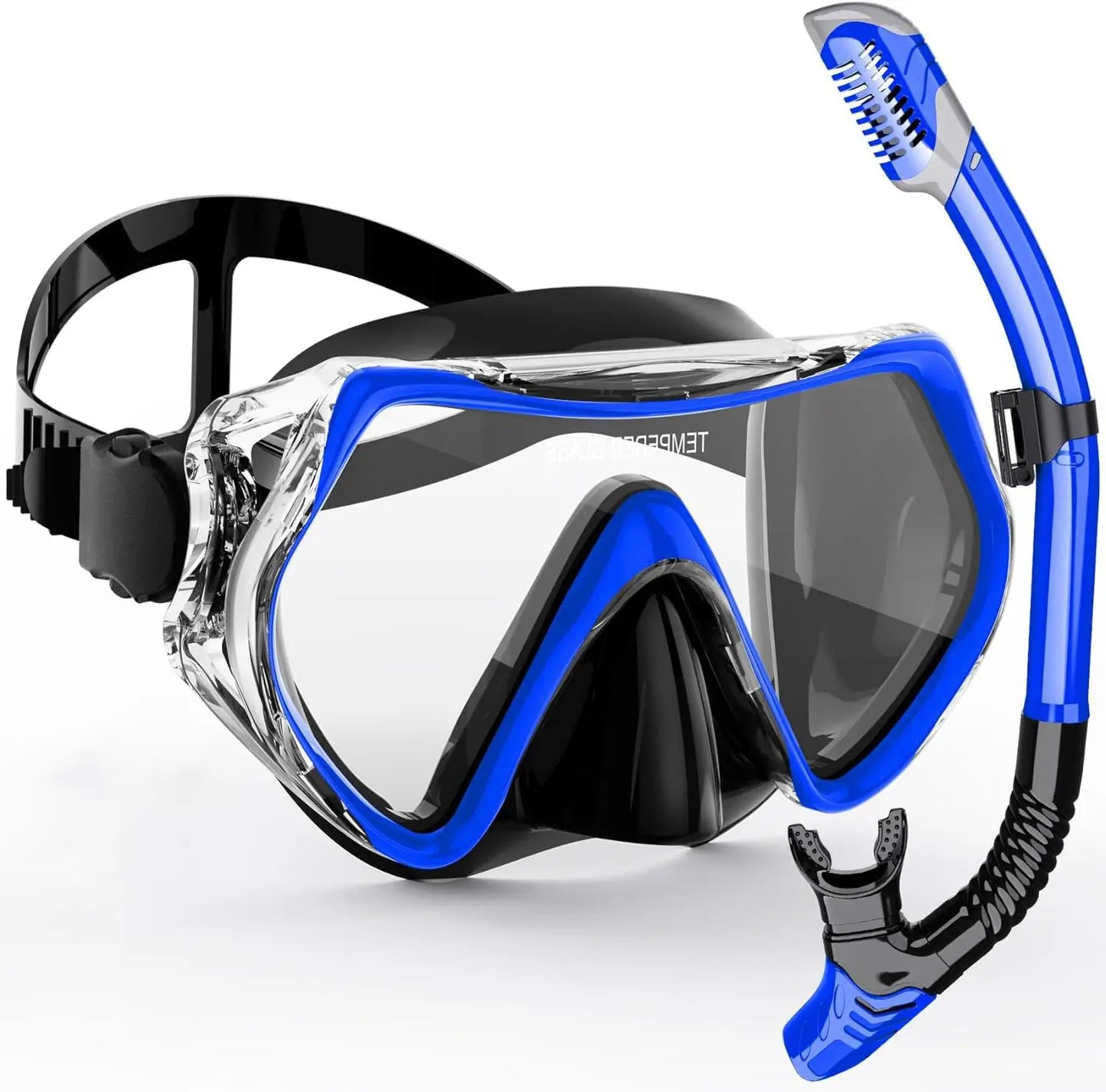 Clear Vision Snorkel Mask Set for Adults