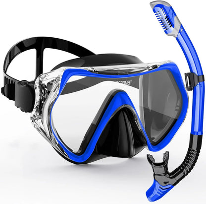 Clear Vision Snorkel Mask Set for Adults