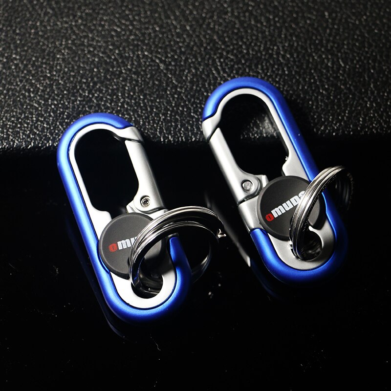 Strong Metal Dual Ring Key Holder Chain
