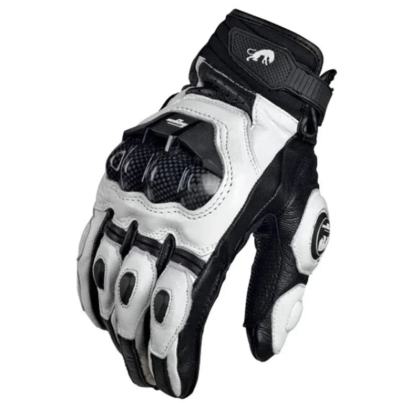 Durable Motorcycle Gloves Waterproof Leather Riding Protectors