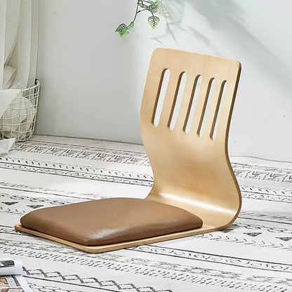 Foldable Japanese Floor Chair with Adjustable Back