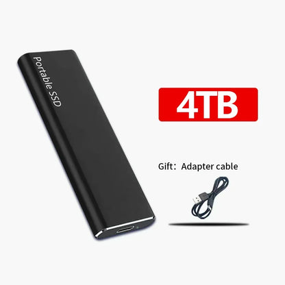 Fast USB External Solid State Hard Drive Storage