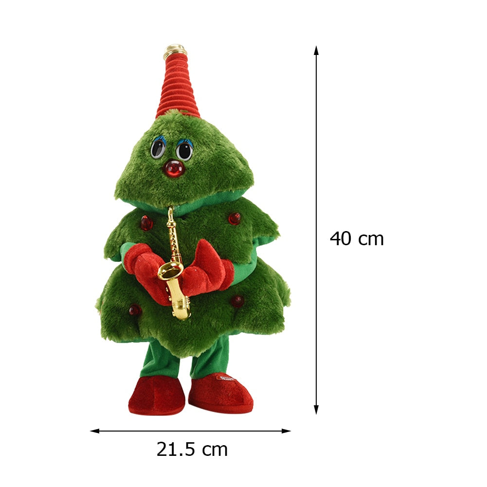 Small Musical Christmas Tree Figurine Ornaments