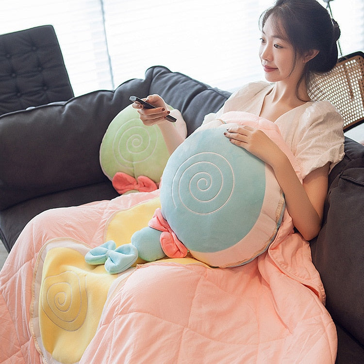 Cozy Fruit Portable Foldable Blanket Pillow - Halri