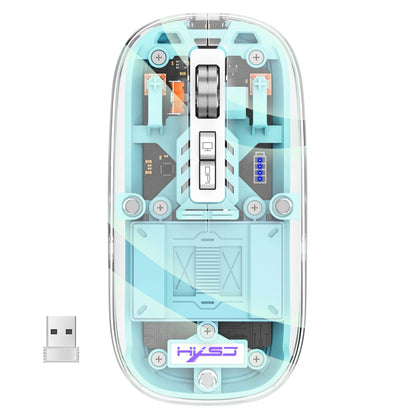 Clear Wireless Rechargeable Computer Mouse
