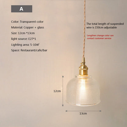 Clear Glass Drop Pendant Light - Halri
