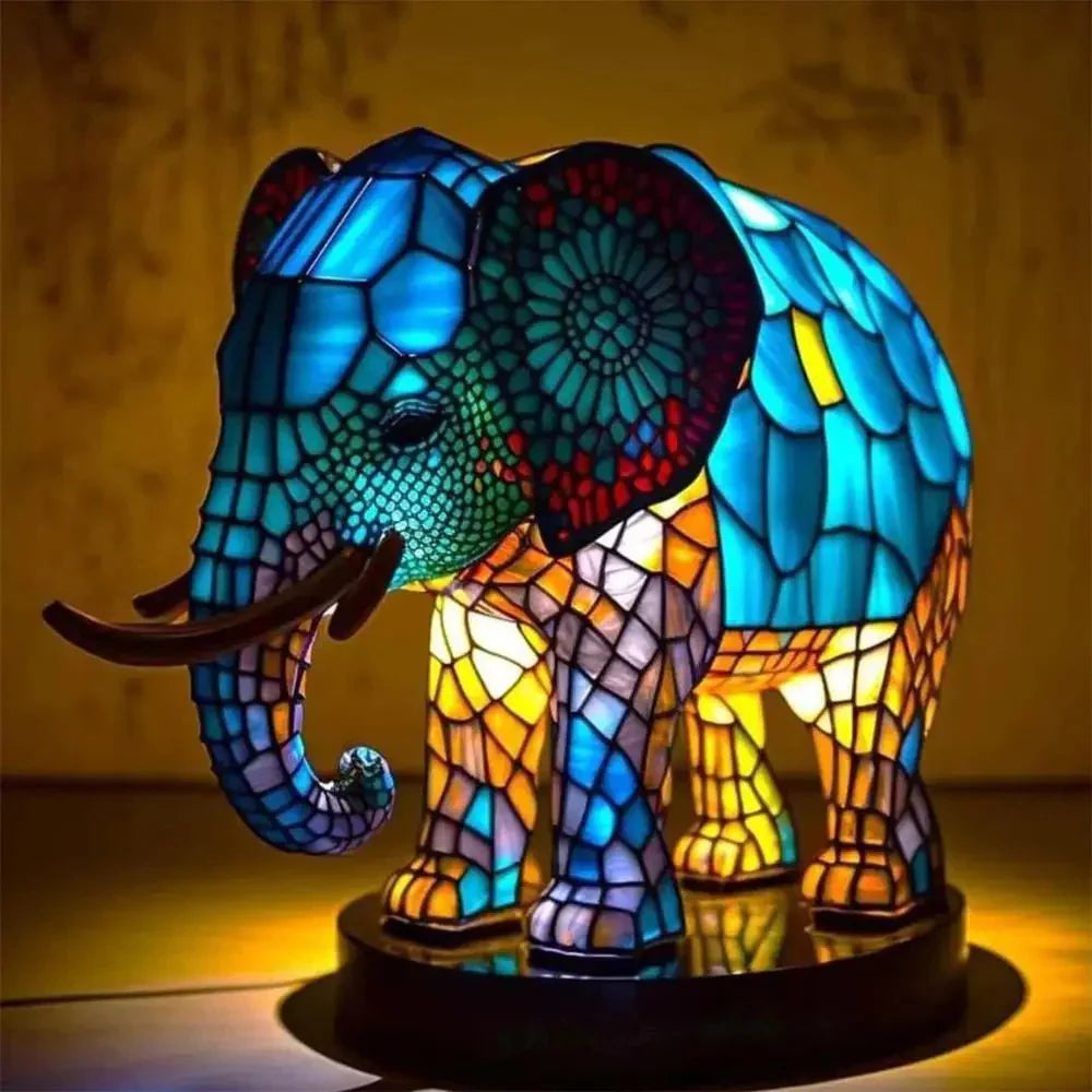 Colorful 3D Animal Table Lamp Retro Style