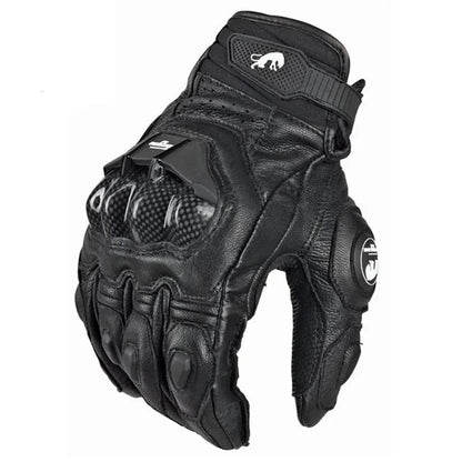 Durable Motorcycle Gloves Waterproof Leather Riding Protectors