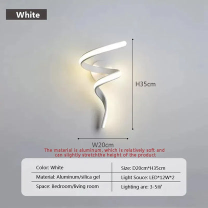 Slim LED Wall Sconce Light for Bedroom and Hallway