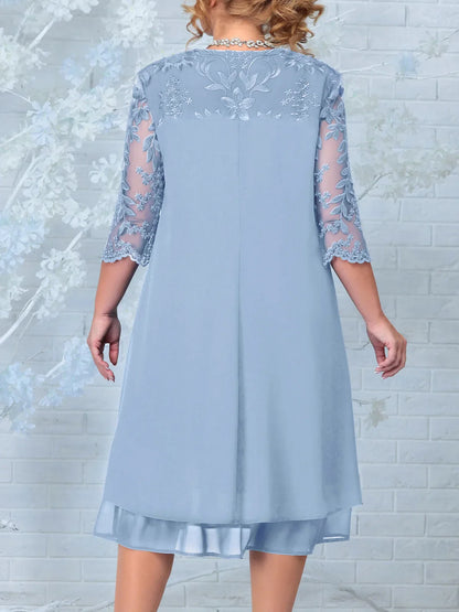 Stylish Large Size Formal Gown