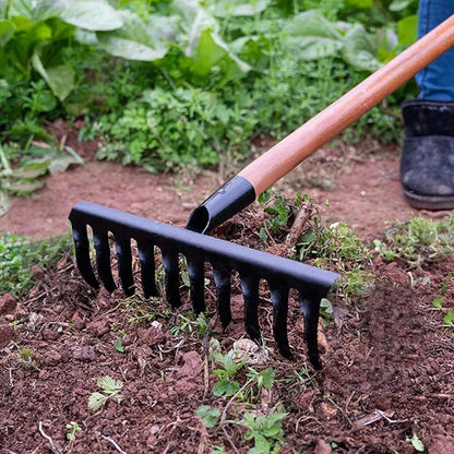 Strong Garden Lawn Rake Heavy Duty Yard Tool - Halri