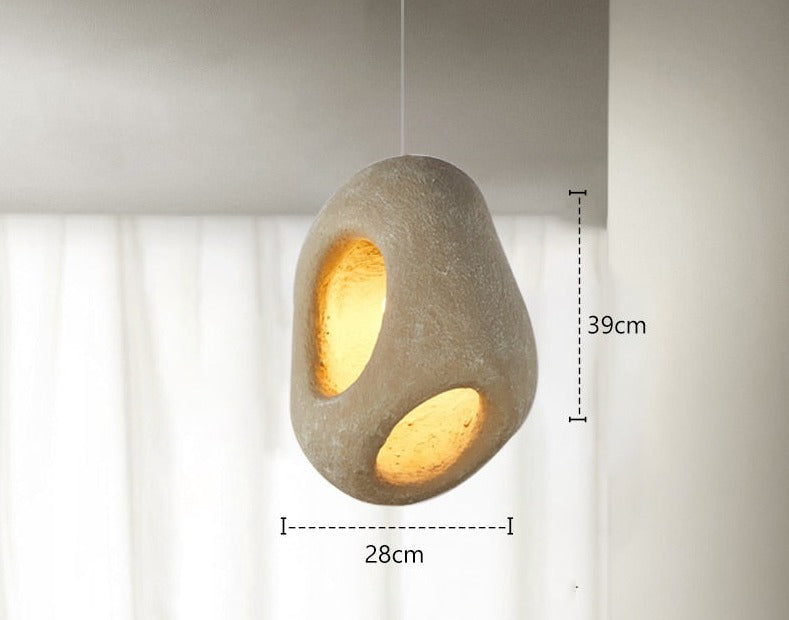 Unique Chic LED Hanging Light Wabi Sabi Style