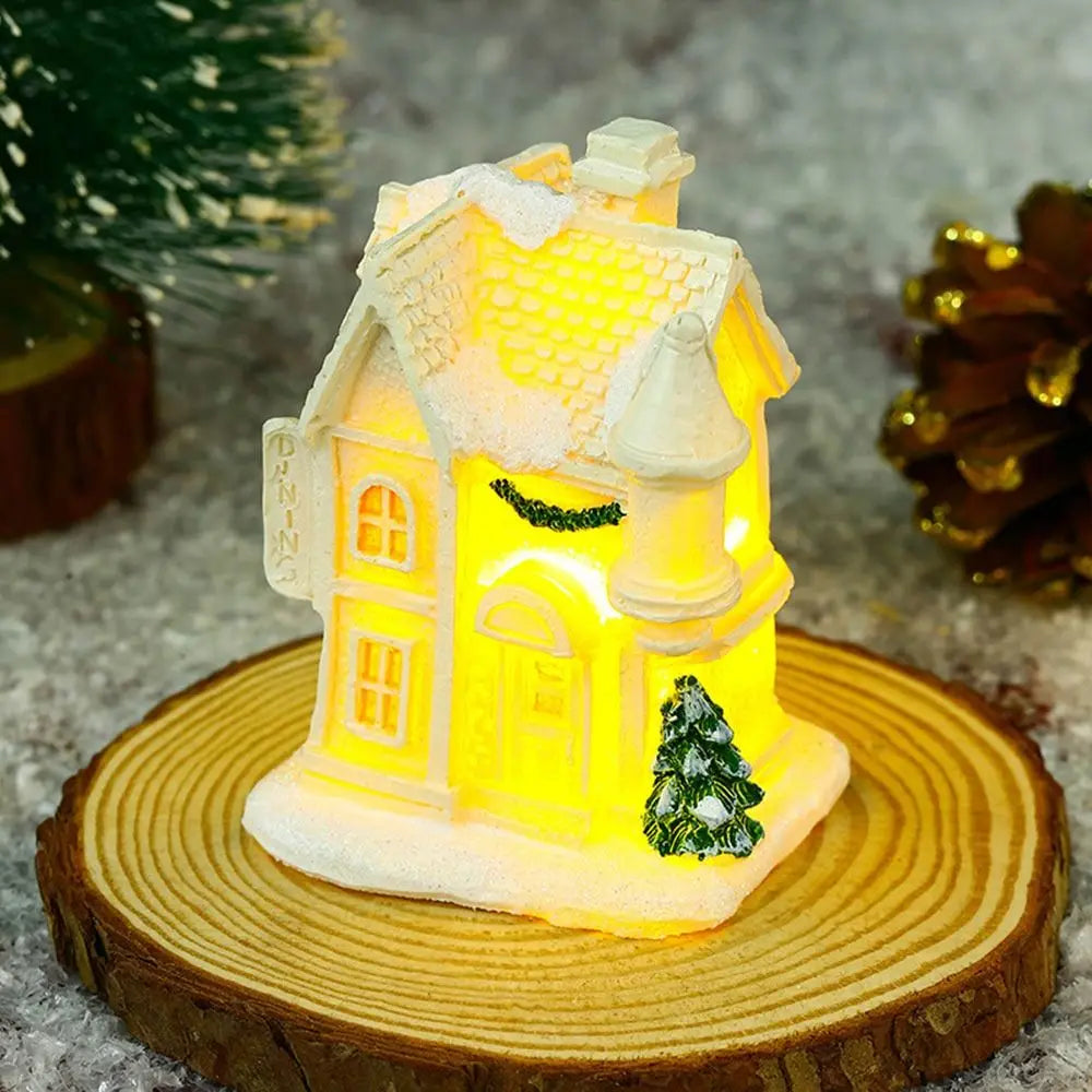 Beautiful Snowflake Christmas Village Houses