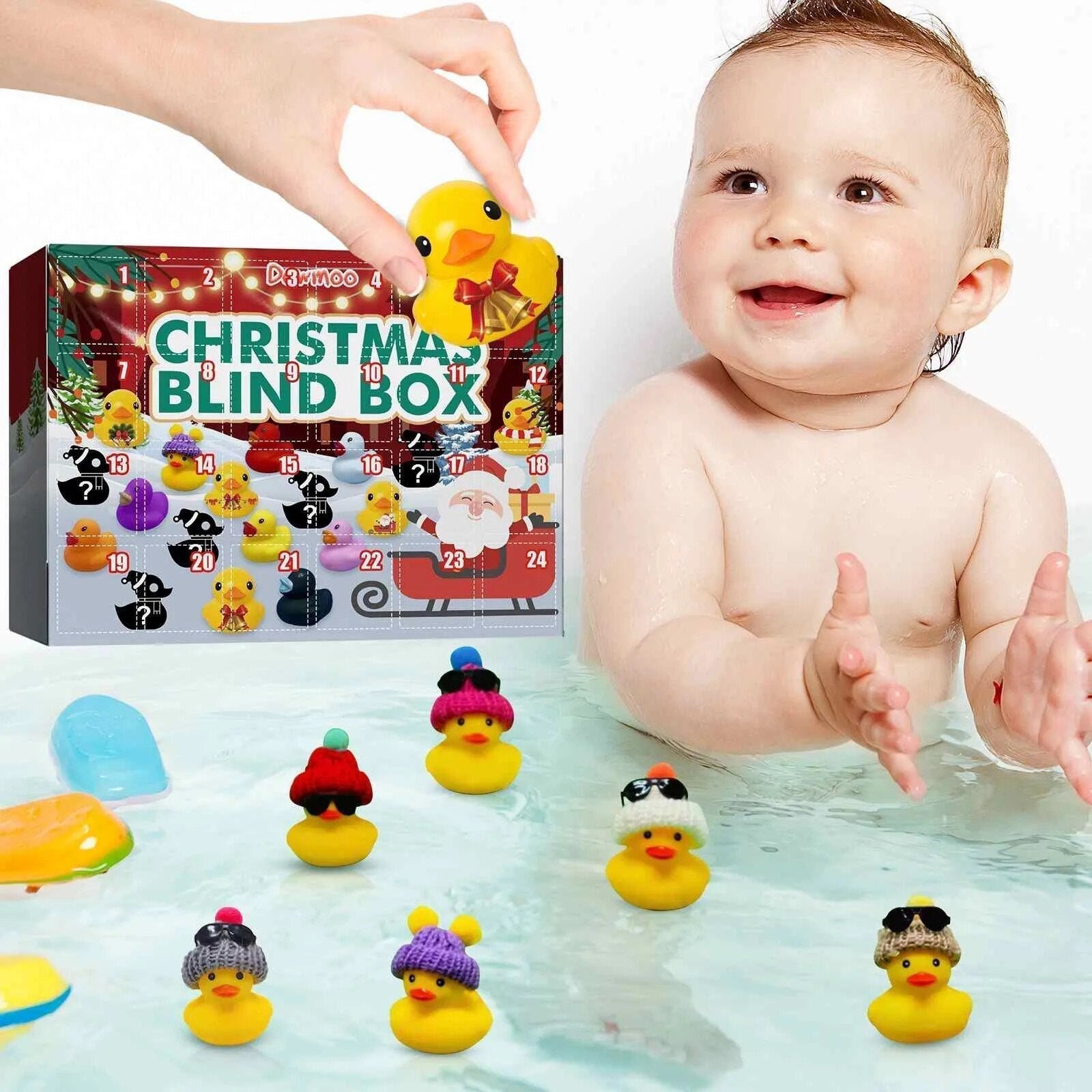 Fun Daily Duck Bath Toys Advent Calendar - Halri