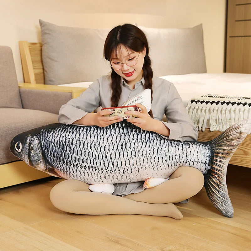 Large Fish Shaped Soft Cushion Pillow - Halri