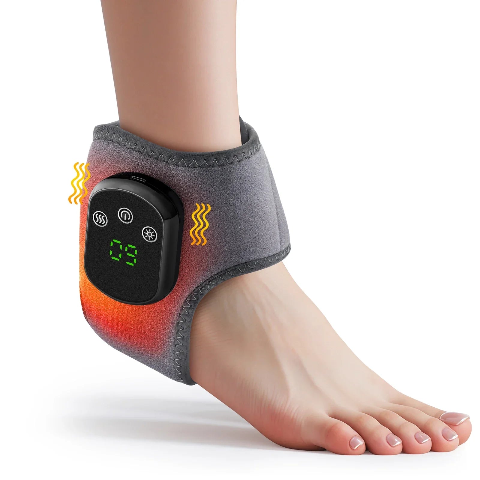 Fast Relief Ankle Massager with Heat and Vibration - Halri