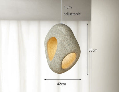 Unique Chic LED Hanging Light Wabi Sabi Style