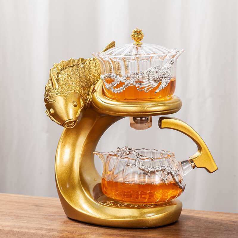 Ocean Blue Fish Shaped Magnetic Teapot