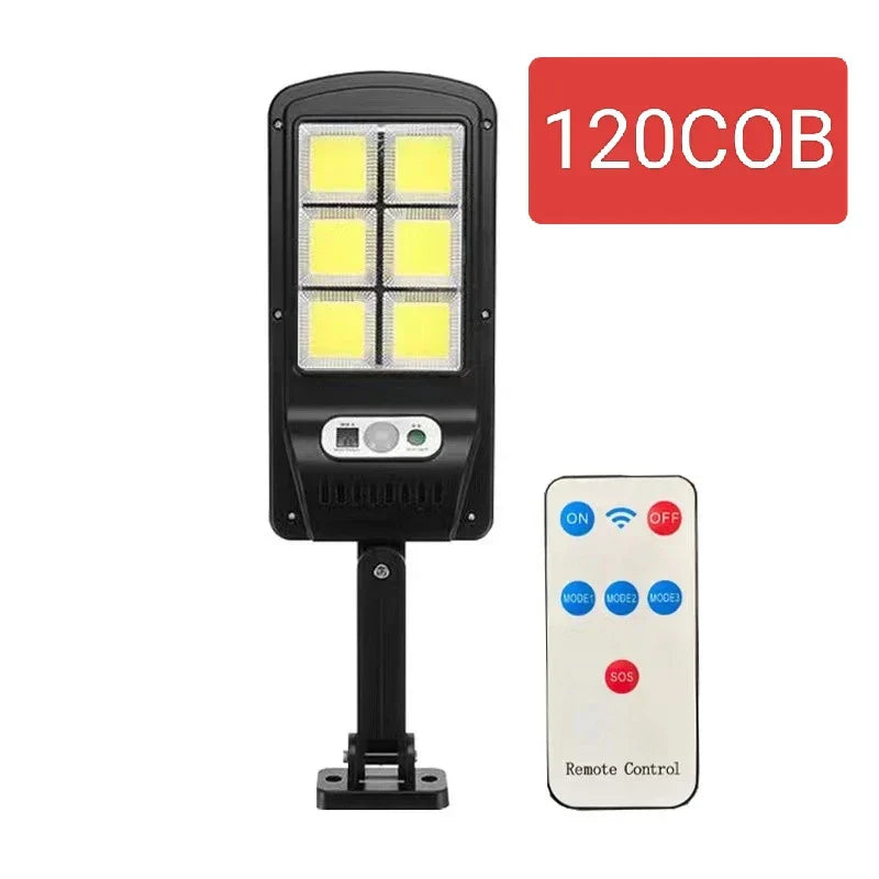 Bright Motion Activated Solar Powered Outdoor Lamp