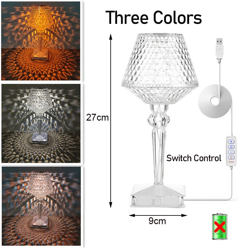 Sparkling Crystal LED Desk Lamp - Halri