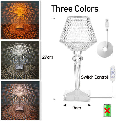 Sparkling Crystal LED Desk Lamp - Halri
