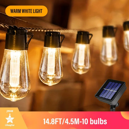 Outdoor Solar Powered String Lanterns Waterproof