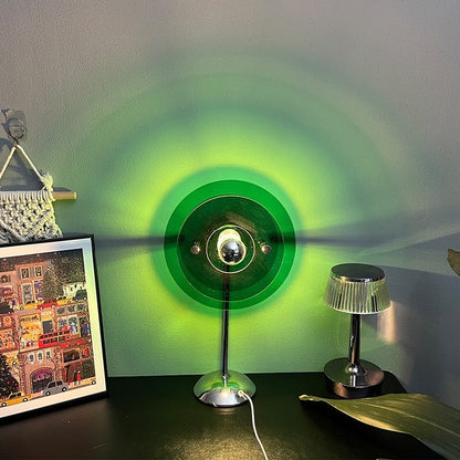 Colorful Rainbow Glass Desk Lamp