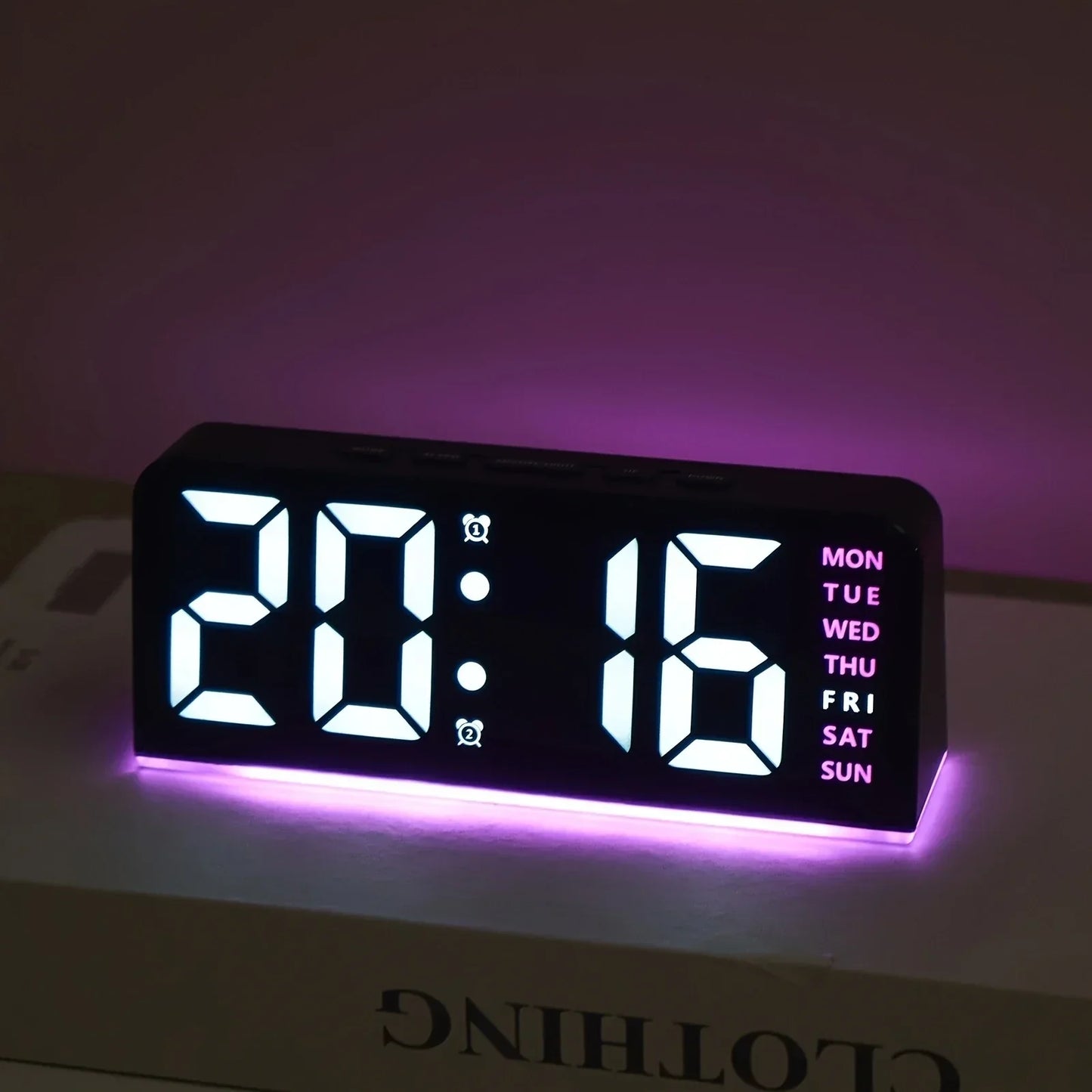 Stylish LED Digital Nightstand Alarm Clock Lamp