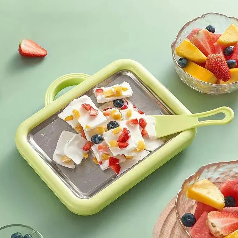 Easy Homemade Ice Cream Maker Kit Tray - Halri