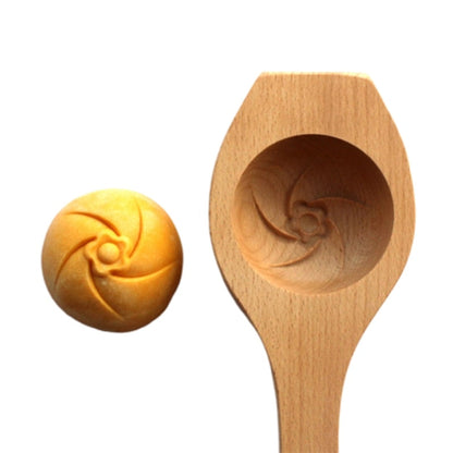 Natural Wood Crescent Dumpling Mould Tool