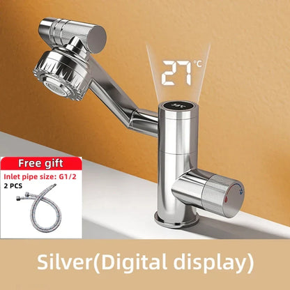 Modern Rotating LED Bathroom Sink Faucet