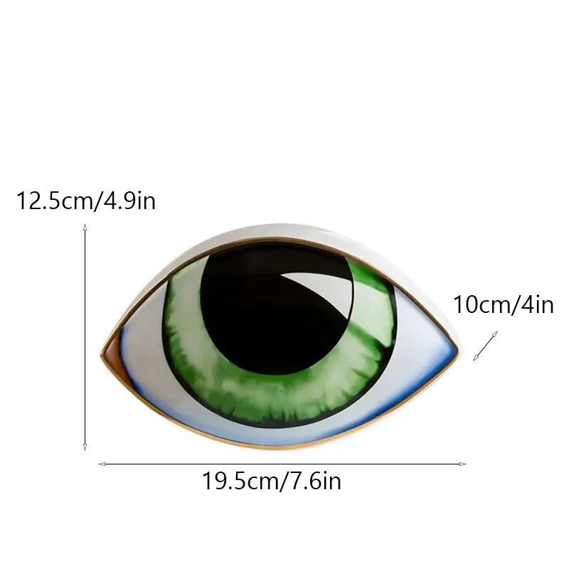 Unique Eye Ceramic Figurine Home Decoration