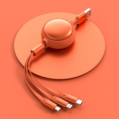 Compact 3in1 Quick Charge Retractable Cable