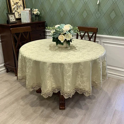 Elegant Floral Pattern Tablecloth