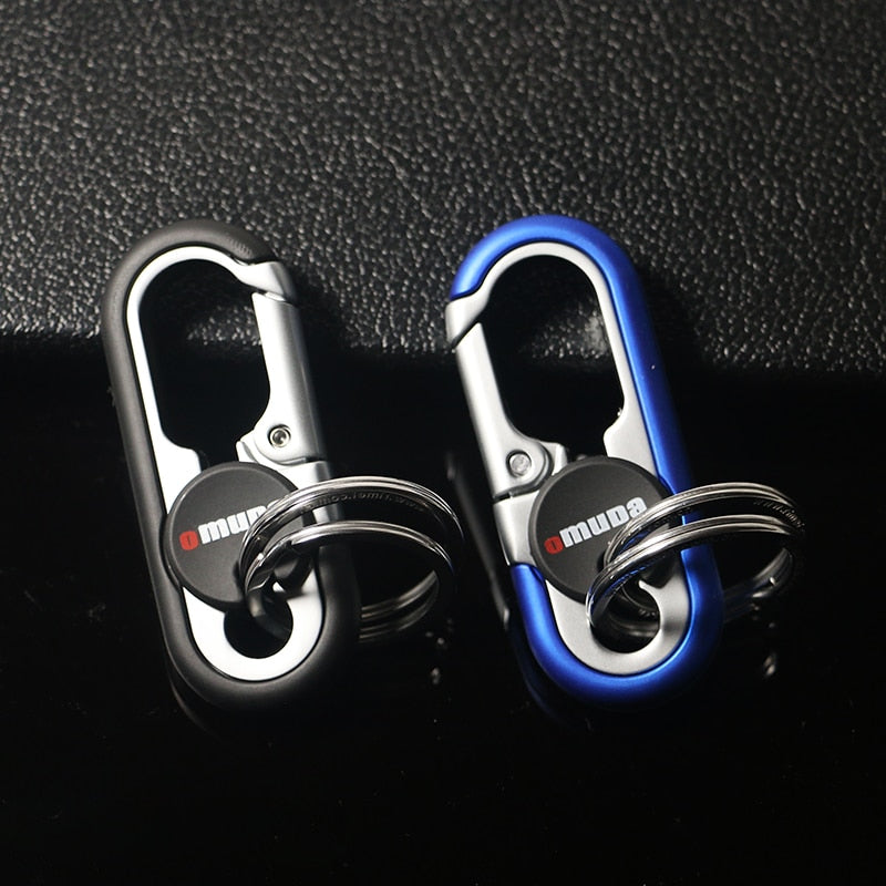 Strong Metal Dual Ring Key Holder Chain